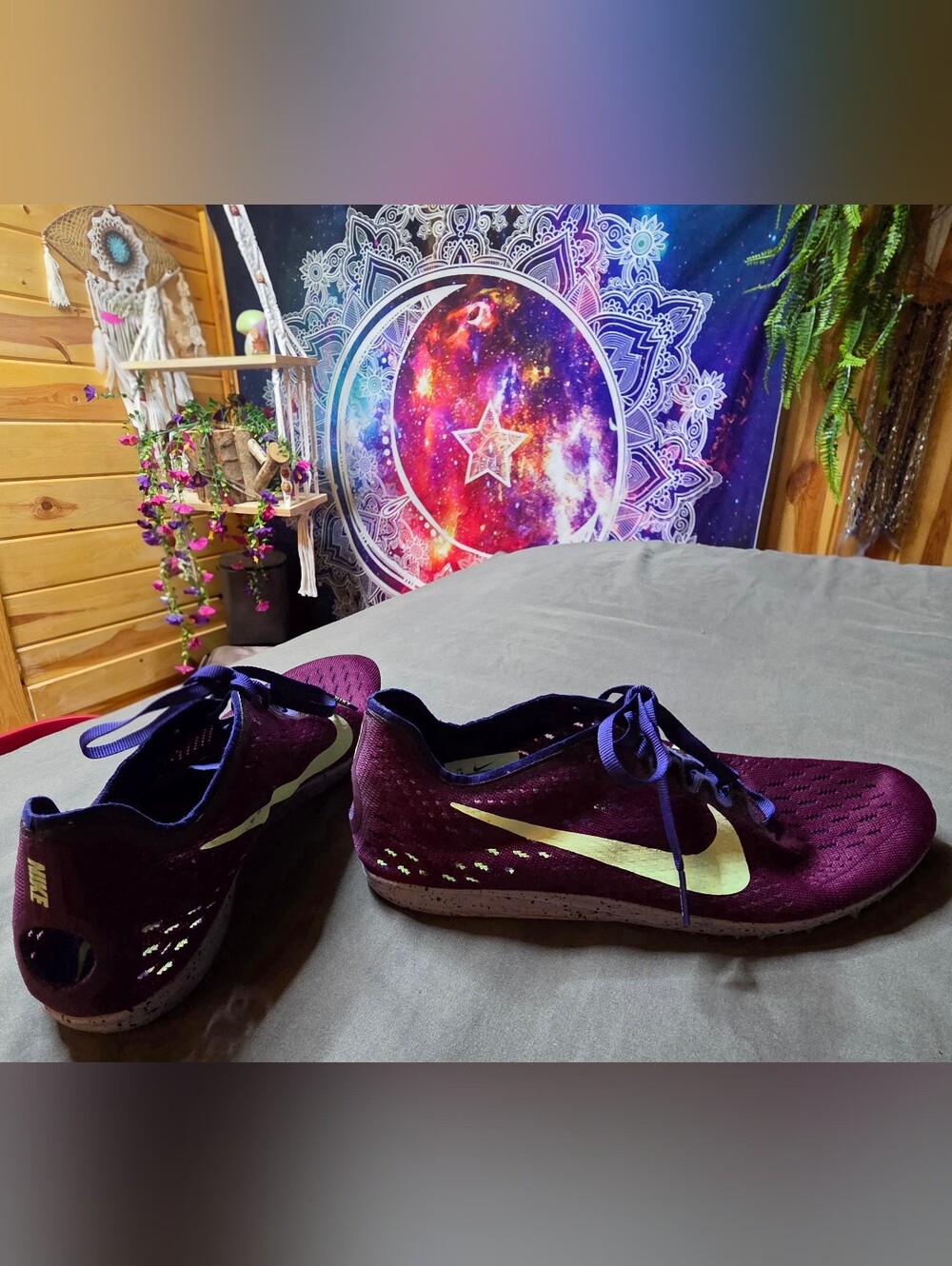 Nike Zoom Matumbo Track & Field Distance Spikes Women's 8.5 Purple 835995-600 Ex